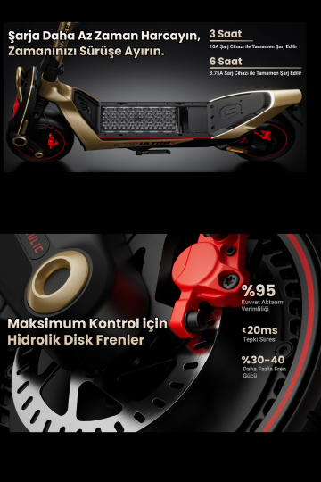 Navee UT5 Ultra X Elektrikli Scooter｜4800W (2400W×2) Çift Motor (5)