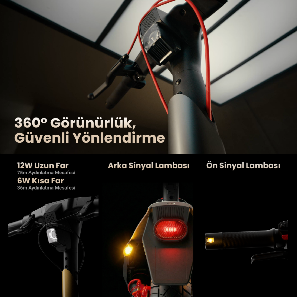 Navee UT5 Ultra X Elektrikli Scooter|4800W (2400W×2) Çift Motor - 12